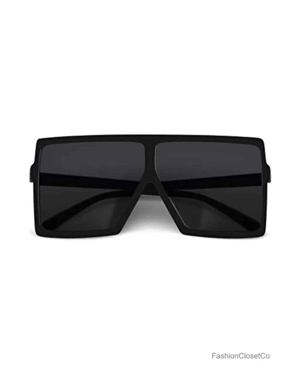 Ultralight Square Oversized Sunglasses 100% UV Protection Plastic Frame Classic